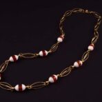Collana con pietre in corniola e Agata. CO 410 OR