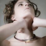 Collana girocollo in argento con pietra anticha Assira. CO 504-AR - immagine 3